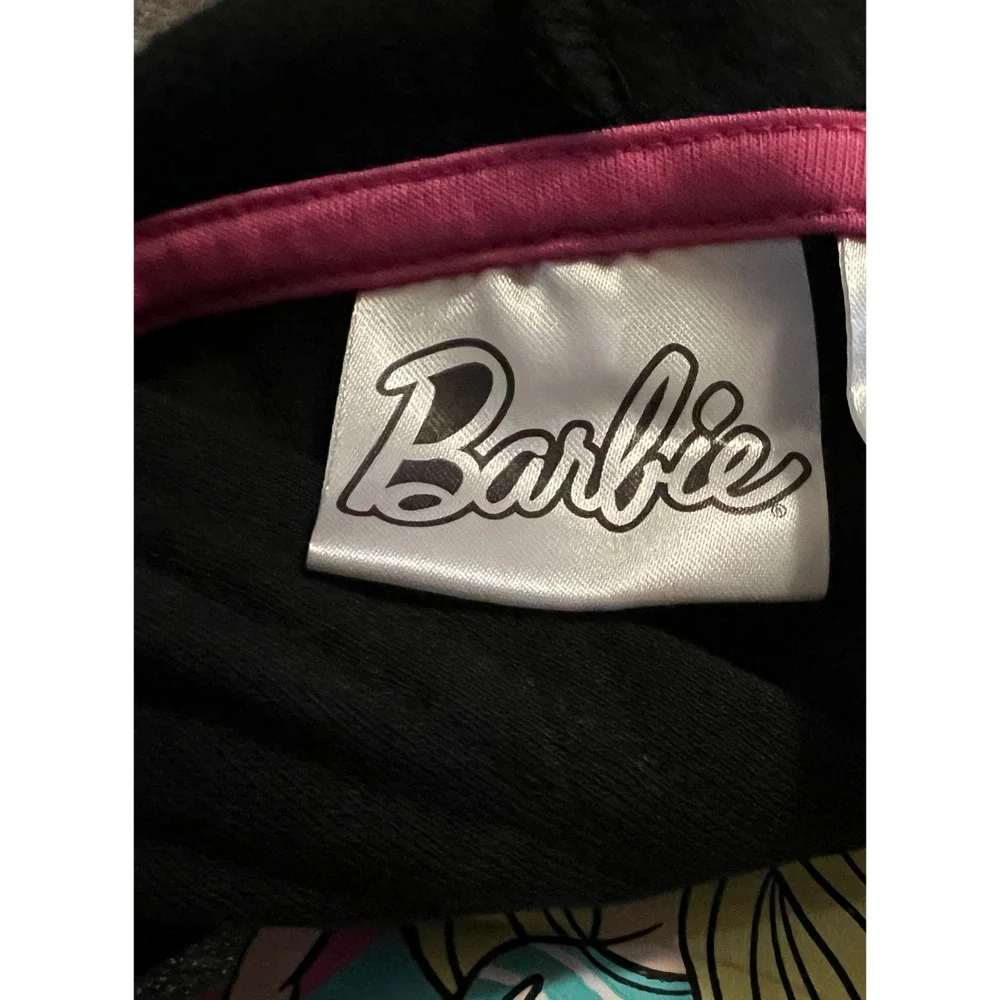 Barbie Girls 4-6X 2-Piece Fleece Hoodie Set, Black Hoodie + Pants - Picture 3 of 5